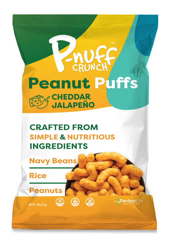 Peanut puff cheddar jalapeno flavor