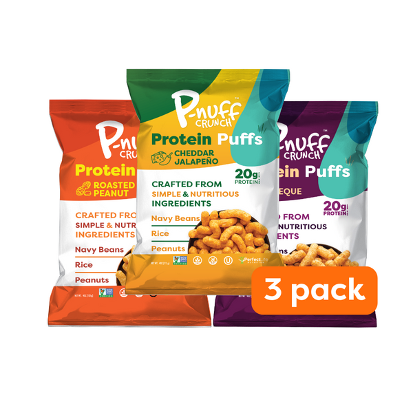 Pnuff Crunch Baked Peanut Puffs Variety Packs