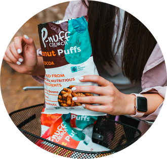 P-nuff Crunch is a health and fitness snack food that helps you stay fit.